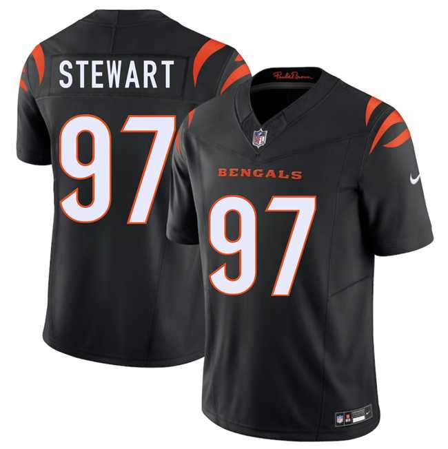 Men & Women & Youth Cincinnati Bengals #97 Shemar Stewart Black 2025 Draft F.U.S.E. Vapor Untouchable Limited Stitched Jersey->cincinnati bengals->NFL Jersey